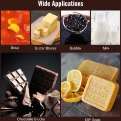 Maskiner För Chokladtemperering-Chokladtempereringsmaskin, 9 pund, 2 tankar, smältdegel för perfekt chokladbearbetning.