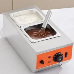 Maskiner För Chokladtemperering-Chokladtempereringsmaskin, 9 pund, 2 tankar, smältdegel för perfekt chokladbearbetning.