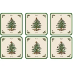 Christmas Tree Glasunderlägg, 6-pack - Spode