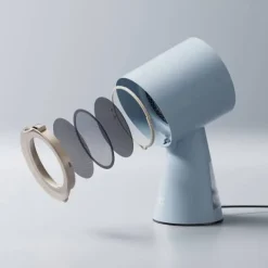 Köksfläktar-CIARRA Bärbar köksfläkt 3 filter Fristående köksfläkt Blå