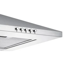 CIARRA dekorativ huva 60cm A++ 2st Kolfilter 370m³/h Återvinning eller evakuering 3 hastigheter INOX