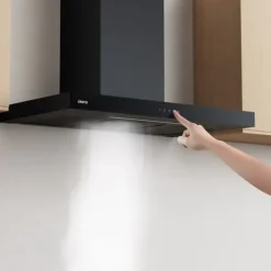 CIARRA Fläktkåpa 90 cm Wi-Fi ansluten pekknapp A+++ 650m3/h Booster 59dB Svart