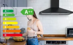 CIARRA Fläktkåpa 90cm A++ 370 m³/h 3 hastigheter 2st Aktivt filter Återvinning eller evakuering Luftfilter Svart