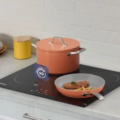 Ciarra Induktionshäll 59cm 6000W 4 Brännare Sensitive Touch Auto-Off Timer Svart