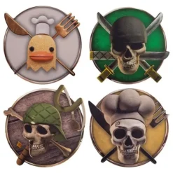 Glasunderlägg-Cinereplicas - One Piece - Pack 4 coasters Karaktärer 2