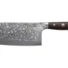 Köttskivare-Cleaver Kohersen Elegance Ebony Wood Damascus steel cleaver 16.5 cm