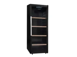 Vinkylar-Climadiff CPW204B1, Vinkylare med kompressor, Fristående, 204 flaska/flaskor, G, Inbyggd lampa, Svart