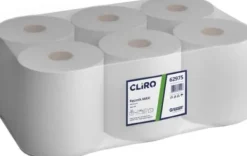 Cliro Cliro - Handdukspappersrulle maxi, 2 lager, återvunnet papper, 6 rullar - 75% vit