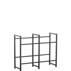 Vinflaskhållare-CLP Lennert metallflaskställ Lådhållare med olika kapaciteter, svart -L