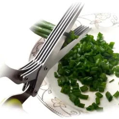 Kökssaxar-15cm malet 5 lager Kökssax korp Scallionsskärare hackade Örter kryddmunnar Matlagning Huvudbonadsax 2020 Sax