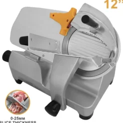 Köttskivare-30cm Skärmaskin Köttskärare Elektrisk Skärare Kommersiell Rostfritt Stål Skivningsblad Deli Bröd Grönsaker Ost Catering Professionell Restaurangmaskin | CDON