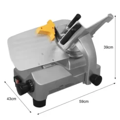 Köttskivare-30cm Skärmaskin Köttskärare Elektrisk Skärare Kommersiell Rostfritt Stål Skivningsblad Deli Bröd Grönsaker Ost Catering Professionell Restaurangmaskin | CDON