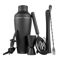 Cocktail Shaker Set - Mattsvart