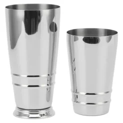 Drinkshakers & Drinkverktyg-Cocktailmixer 304 rostfritt stål glansigt med botten diskmaskinssäker Boston Shaker för hemmabar silver
