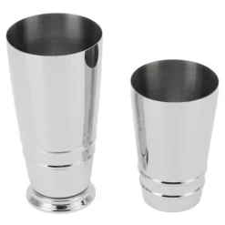Drinkshakers & Drinkverktyg-Cocktailmixer 304 rostfritt stål glansigt med botten diskmaskinssäker Boston Shaker för hemmabar silver