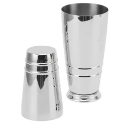Drinkshakers & Drinkverktyg-Cocktailmixer 304 rostfritt stål glansigt med botten diskmaskinssäker Boston Shaker för hemmabar silver