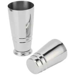 Drinkshakers & Drinkverktyg-Cocktailmixer 304 rostfritt stål glansigt med botten diskmaskinssäker Boston Shaker för hemmabar silver