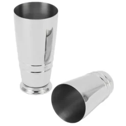 Drinkshakers & Drinkverktyg-Cocktailmixer 304 rostfritt stål glansigt med botten diskmaskinssäker Boston Shaker för hemmabar silver