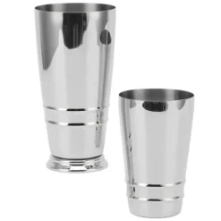 Drinkshakers & Drinkverktyg-Cocktailmixer 304 rostfritt stål glansigt med botten diskmaskinssäker Boston Shaker för hemmabar silver