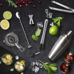 Cocktailset med bambubricka