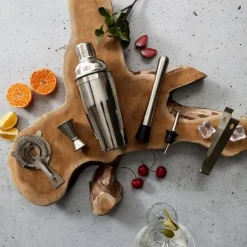 Cocktailset med bambubricka