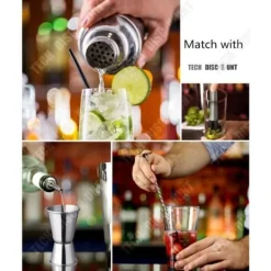 Verktygsset För Drinkar-Cocktailshaker - TD® - 550 ml - Rostfritt stål - Verktygset - Silver