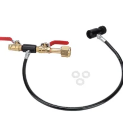 CO2-flaskpåfyllningsadapter med 91 cm slang för sodapåfyllning EU W21.8‑14 gänga