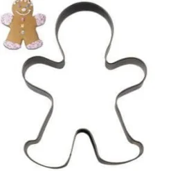 Kakformar-COKIE CUTTER I FORM AV EN PEPPERKAKSMAN 7,5 C M ROSTFRITT STÅL - STADTER