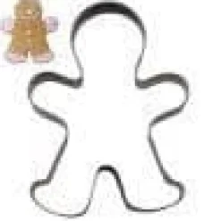 Kakformar-COKIE CUTTER I FORM AV EN PEPPERKAKSMAN 7,5 C M ROSTFRITT STÅL - STADTER