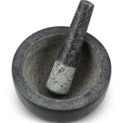 Cole - murare - H122126 - Clavering mortel och mortelstöt, 20cm, mortel och mortel för kökskryddor, granit, 2 års garanti