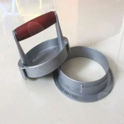 CONFO® Rotary Burger Press Köksbakelse Press Tårtpress Två-i-ett Burger Press