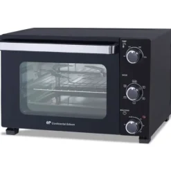 CONTINENTAL EDISON CEMF28B2 - Elektrisk miniugn 28L svart - 1500W - Rotisserie, Naturlig konvektion