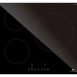 CONTINENTAL EDISON CETI3B28 induktionshäll 3 zoner, 6600W - 3 boosters - 3 timers - svart