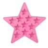 Cool silikon iskubbricka - stjärnformad form för Club Bar Party (Rosa)