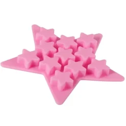 Cool silikon iskubbricka - stjärnformad form för Club Bar Party (Rosa)