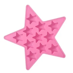Cool silikon iskubbricka - stjärnformad form för Club Bar Party (Rosa)