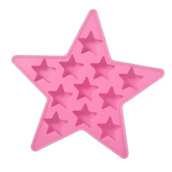 Cool silikon iskubbricka - stjärnformad form för Club Bar Party (Rosa)