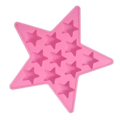 Cool silikon iskubbricka - stjärnformad form för Club Bar Party (Rosa)