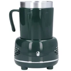 Dryckvärmare-Cooler Warmer Cup Snabbkylning Uppvärmning Enkel kontroll Böjt handtag Halkskyddade kuddar Kaffevärmare för kaffebjörn Flaska Grön