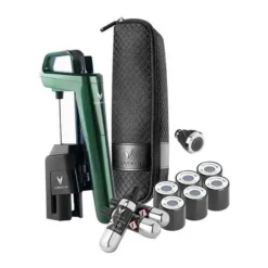 Flaskstopp & Flaskförslutare-Coravin Timeless Six Plus vinkonserveringssystem - vinluftare, 3 rena argonkapslar, 6 skruvlock, nål