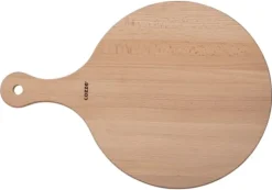 Cozze® pizzaskärbräda med handtag Ø350 mm bok