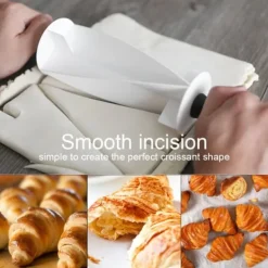 Croissantkavel Kakelbröd Kavling Degskärare för att göra Croissantrullkniv