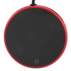 Cup Warmer Pad - Håll din dryck varm på skrivbordet (röd, UK-kontakt)