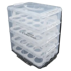 Cupcake-bärare, 4 nivåer, 48 cupcakes kapacitet,Klar