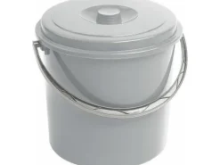 Rengöringsutrustning-Curver Curver 16l hink med lock grå 241751
