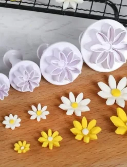 Utrustning För Tårtdekoration-Daisy Tusensköna Utstickare Plunger 4 st - BakeCake