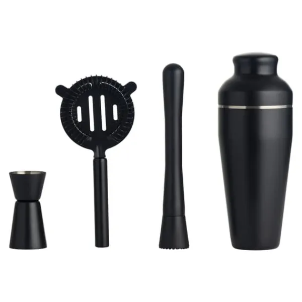 Day Cocktail Shaker Set 4 delar - Svart