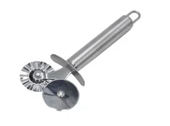 Deg- och dumplingshjul i rostfritt stål med 2 hjul