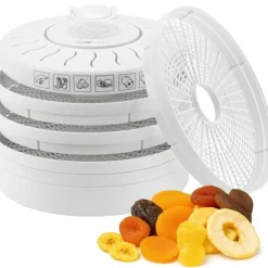 Dehydrator - CLATRONIC - DR 2751 Vit - 5 stapelbara nivåer - 3,5 kg mat - 250 Watt