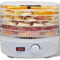 vidaXL Dehydrator med 6 stapelbara brickor (runda)